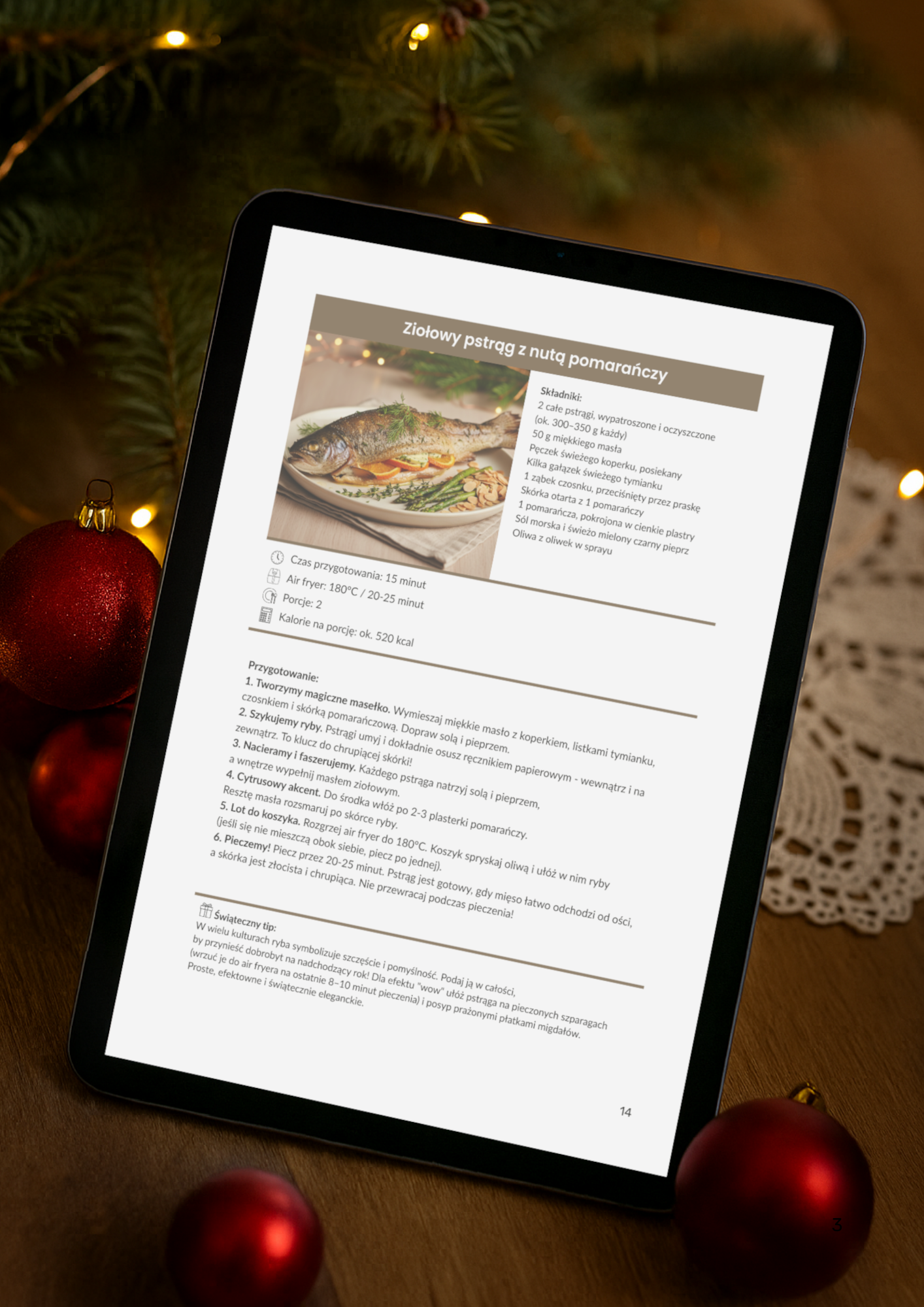 50 świątecznych przepisów do air fryera