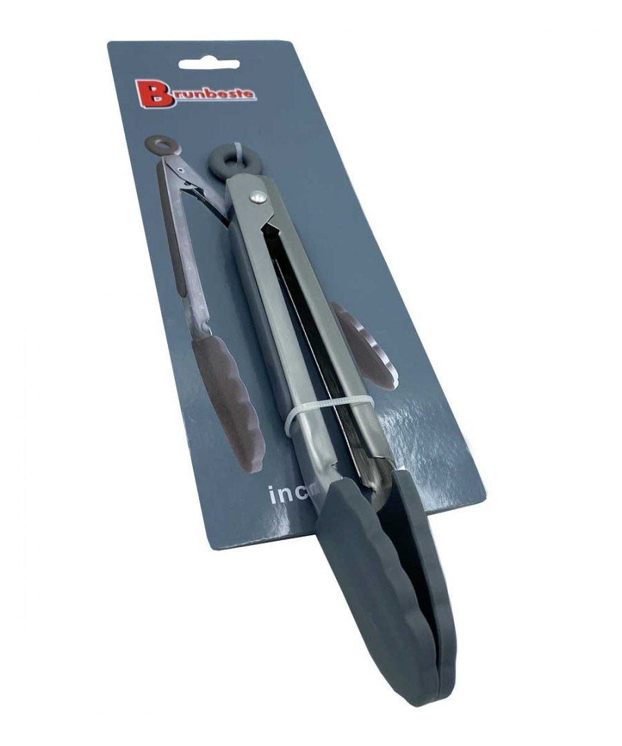 Szczypce silikonowe kuchenne 21 cm